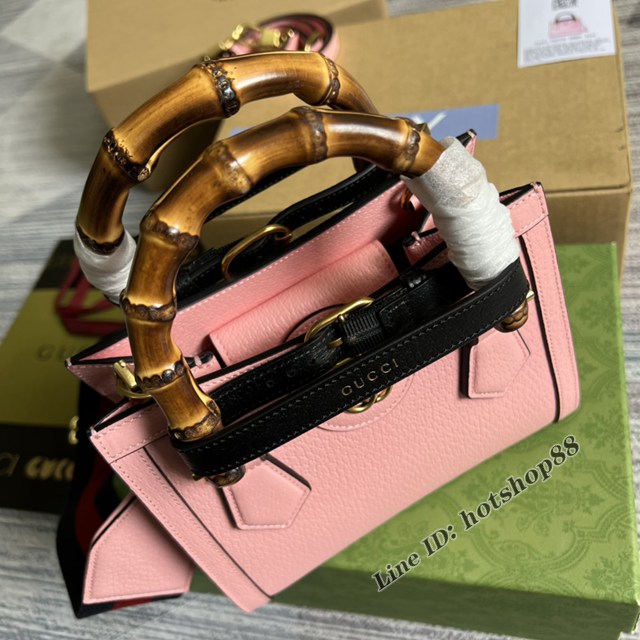 Gucci官網2022新款Aria-時尚詠歎調系列女包 古馳原廠皮竹節小號手提包702732 gqy4679